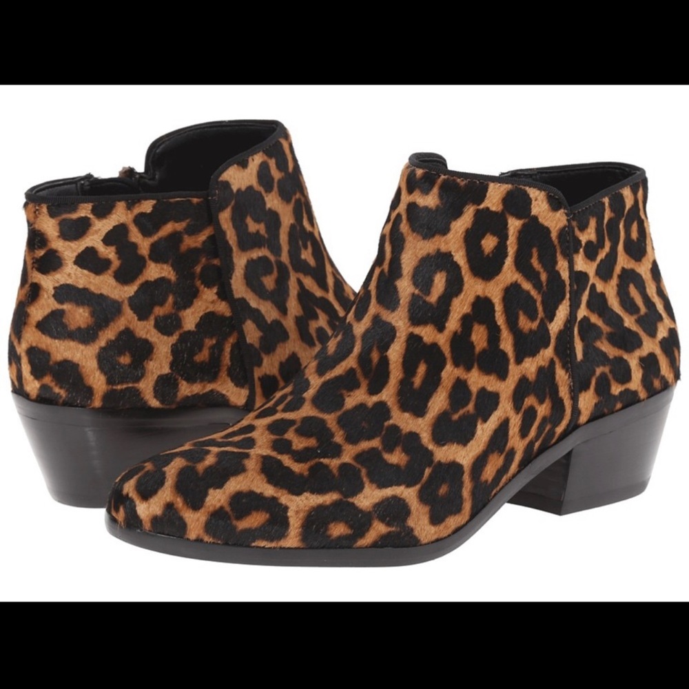 Sam Edelman Petty Leopard Brahma Ankle boots 8.5